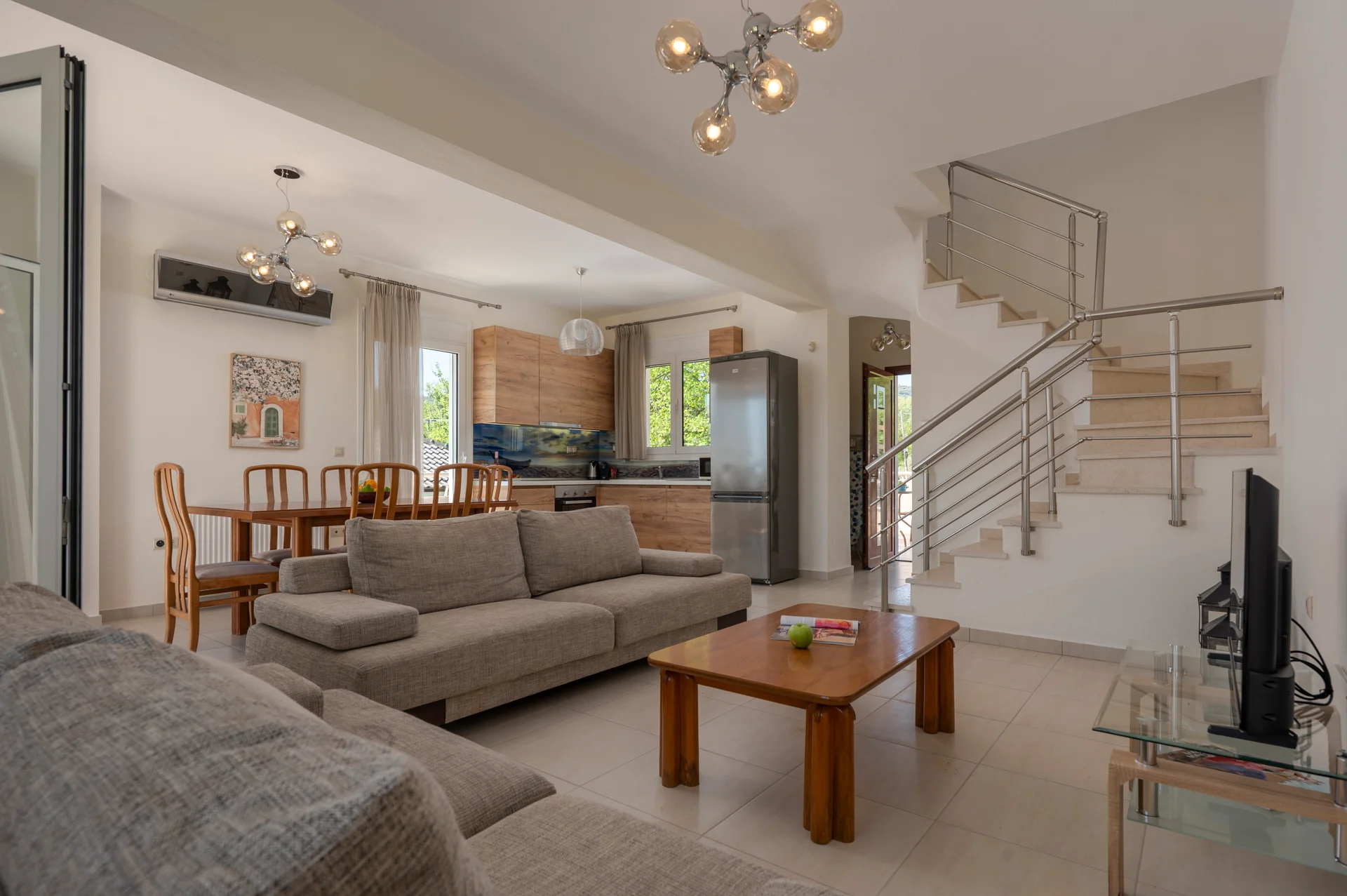 Villa Roza Vourvourou Anthea Maisonette Villa02 LV0 Living View05